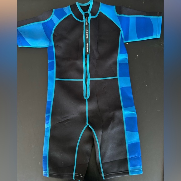 Chriffer Kids Wetsuit for Girls Boys 2mm Thermal Blue Size XL - Picture 1 of 6